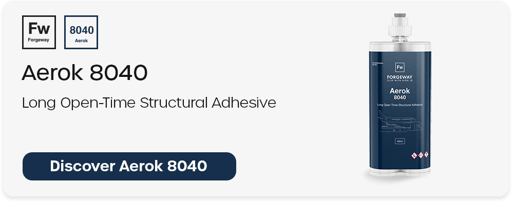 Aerok 8040 is very good at bonding composite materiaks