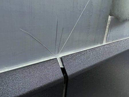 Poor surface preparation will result uneven edges and potentially filiform corrosion