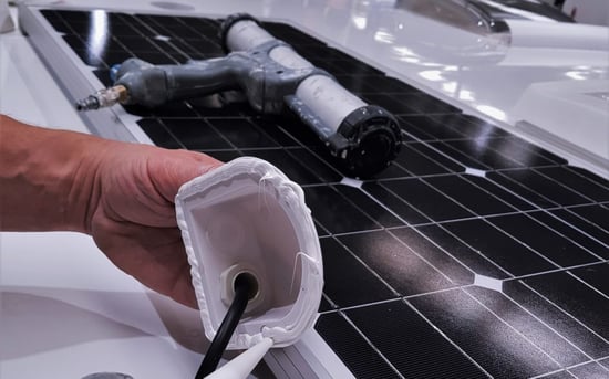 Glue applied to ABS