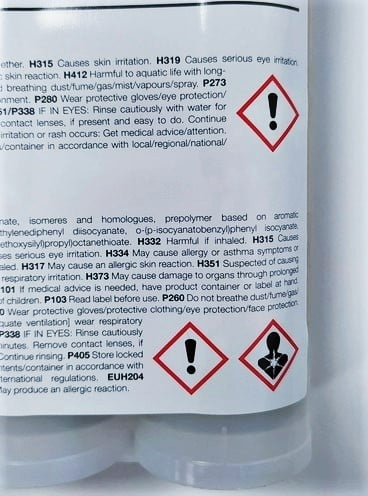 adhesive's pigment can contain lots of ingredients