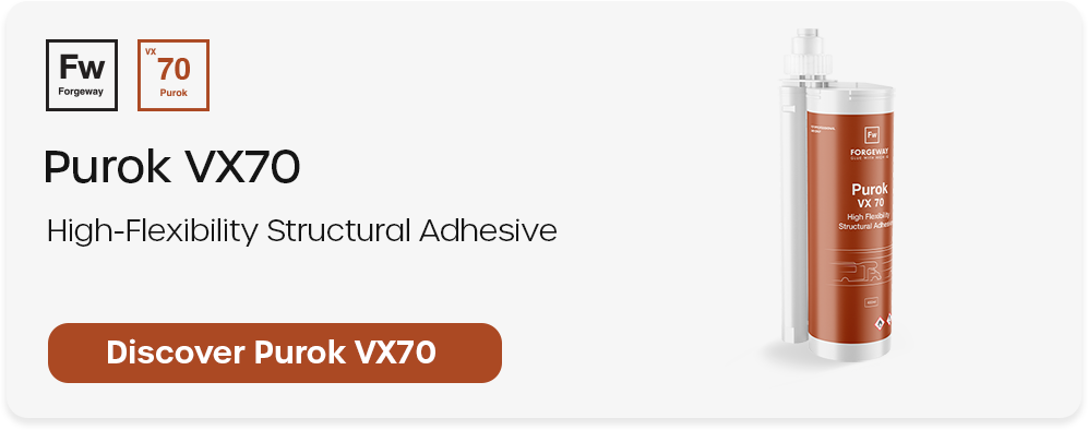 Purok VX70 has excellent flexibility to bond composite materials