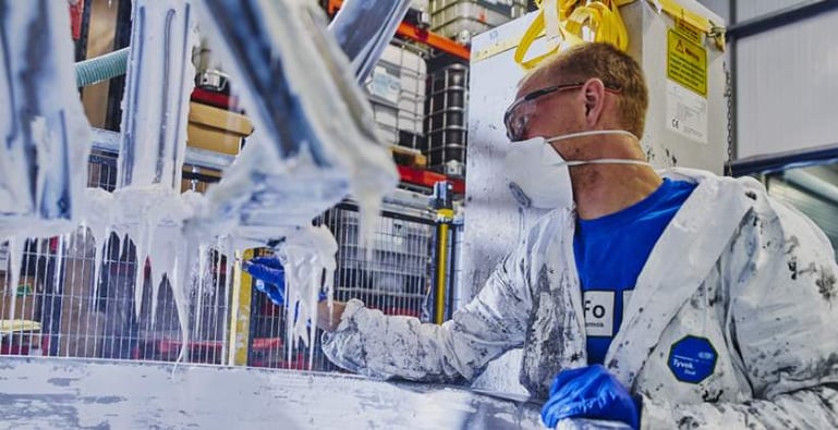 Extensive PPE for producing adhesive