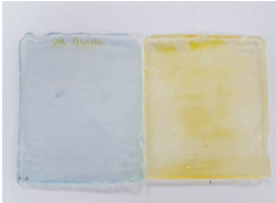 Sealant yellowing after exposure to UV and saltwater