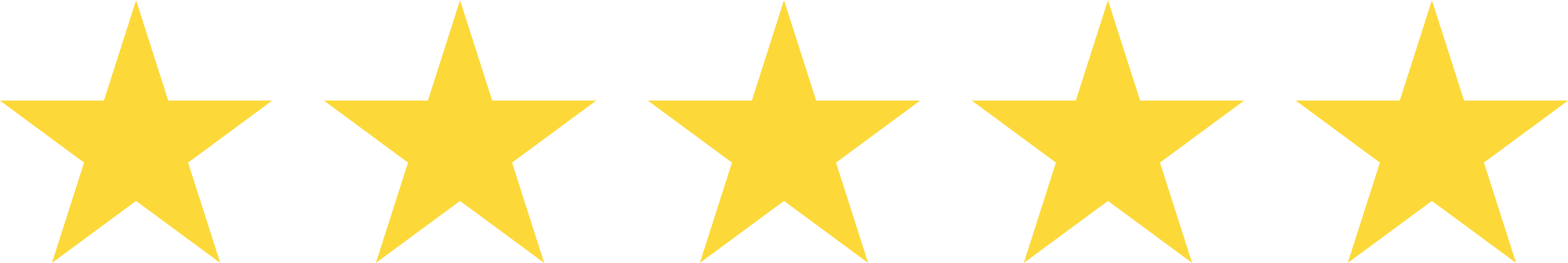 Rating stars, 5 out of 5